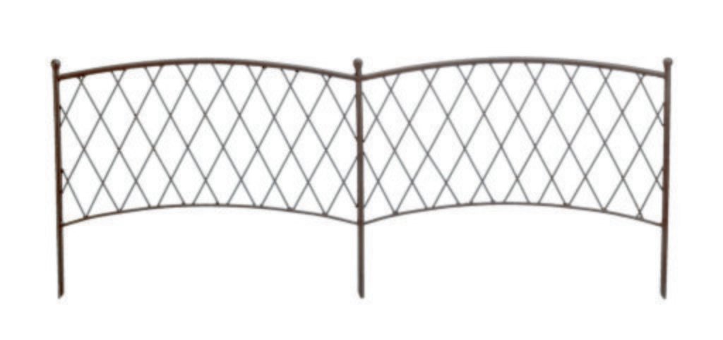 CLASSIC METAL BORDER fém ágyásszegély 40 cm x 1 m barna