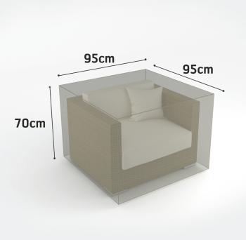 COVERTOP mérsékelten vízálló bútortakaró szövet 95 x 95 x m.70 cm 2.Kép