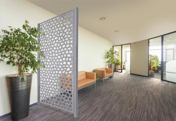 MOSAIC mintás térelválasztó , futtató panel, 1x2, Fehér 2.Kép