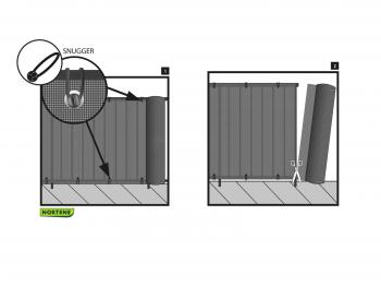 EVERLY dekoratív árnyékoló, 600 g/m 1x5m szürke 3.Kép