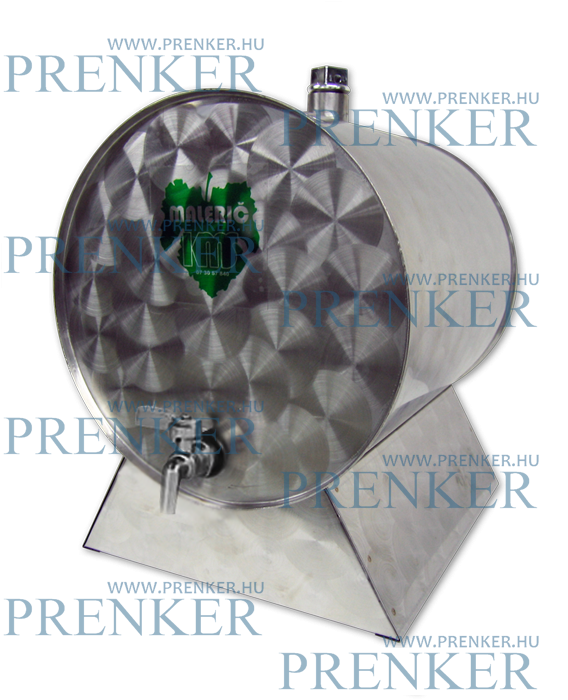 INOX pálinkás tartály 70 literes fekvő