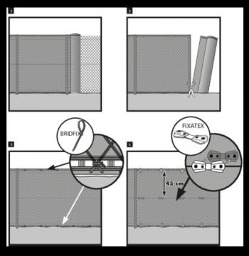 SUPRATEX szőtt árnyékoló háló 1,5x50m zöld 3.Kép