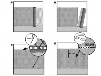 TEXANET szőtt árnyékoló háló 2x50m zöld 3.Kép