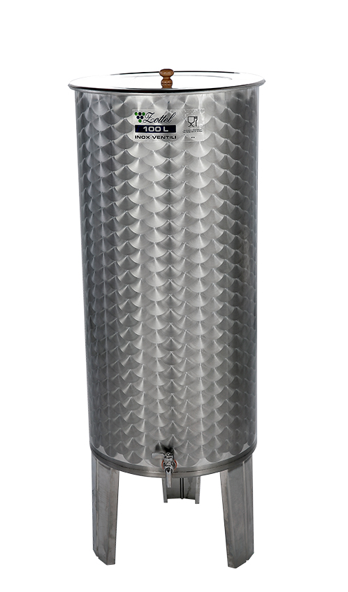 Úszófedeles INOX bortartály 100 l