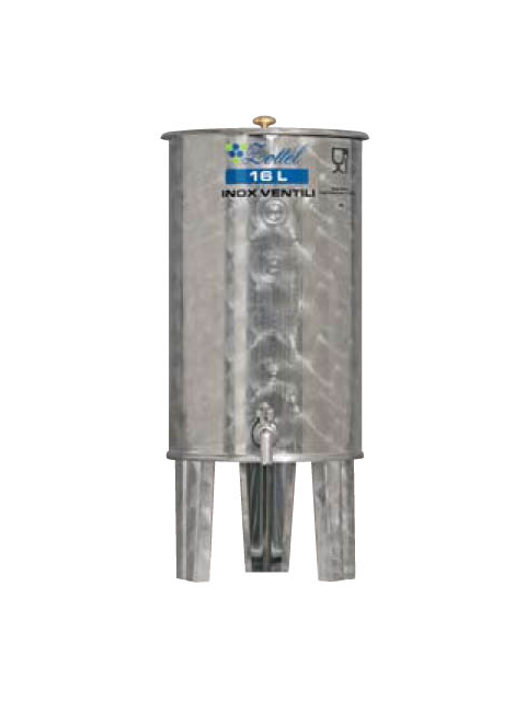 Úszófedeles INOX bortartály 16 l