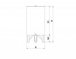 Úszófedeles INOX bortartály 180 l 4.Kép