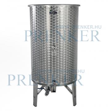 Úszófedeles INOX bortartály 300 l, 3 csapos 1.Kép