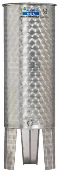 Úszófedeles INOX bortartály 60 l
