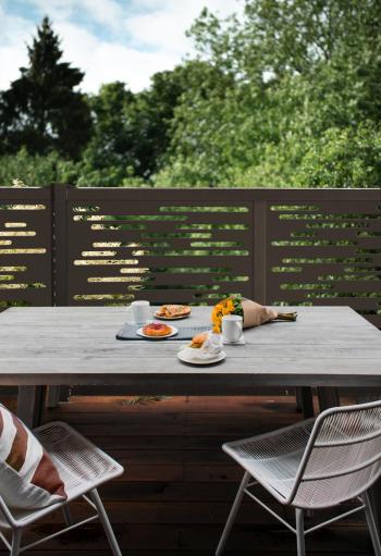 Nautic dekoratív panel rozsdabarna, vonal mintázattal 1x1 m 2.Kép