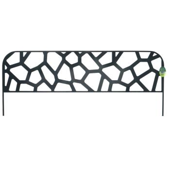 STONE BORDER fém ágyásszegély 40x100cm, kő minta Kép