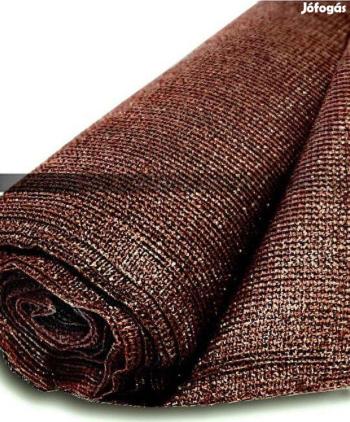 RECYNET - szőtt árnyékoló háló gomblyukakkal, 1,5x10m, barna Kép