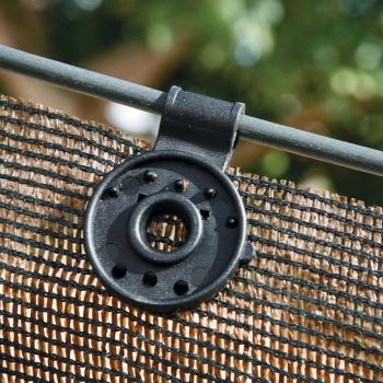 FIXATEX kerek rögzítő kapocs szőtt árnyékoló hálóhoz 10db/cs Ø 4 cm, fekete Kép
