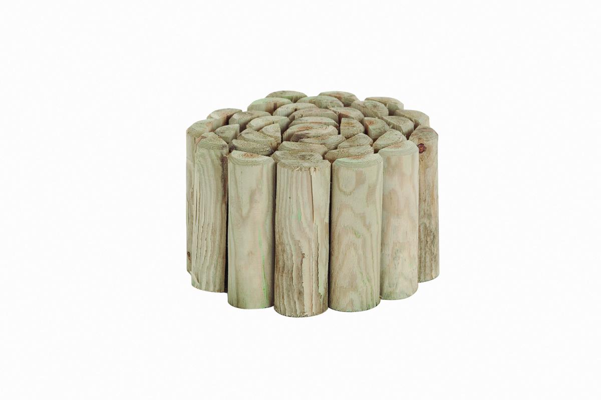 TALOS ROLL  rönk jellegű fa ágyásszegély Ø 5 x 30 x 150 cm