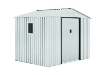 METALSHED MALLORCA kerti fém tároló ház fehér 2,78 x 2,12 x 1,94 m Kép