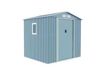 METALSHED MENORCA kerti fém tároló ház szürke 2,14 x 2,05 x 1,94 m 3.Kép