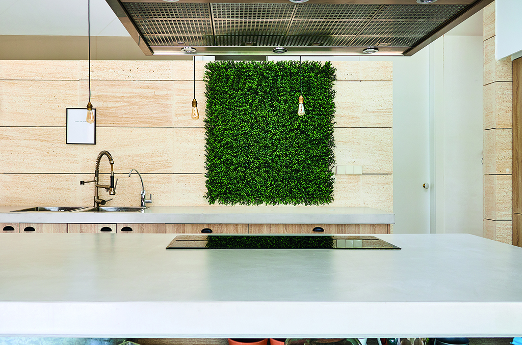 VERTICAL BUXUS zöldfal buxus levelekkel